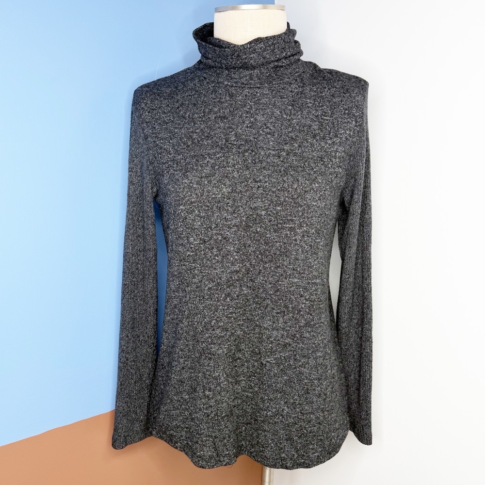 Saturday Sunday Anthropologie Turtleneck Sweater‎ Womens Size M Grey Classic